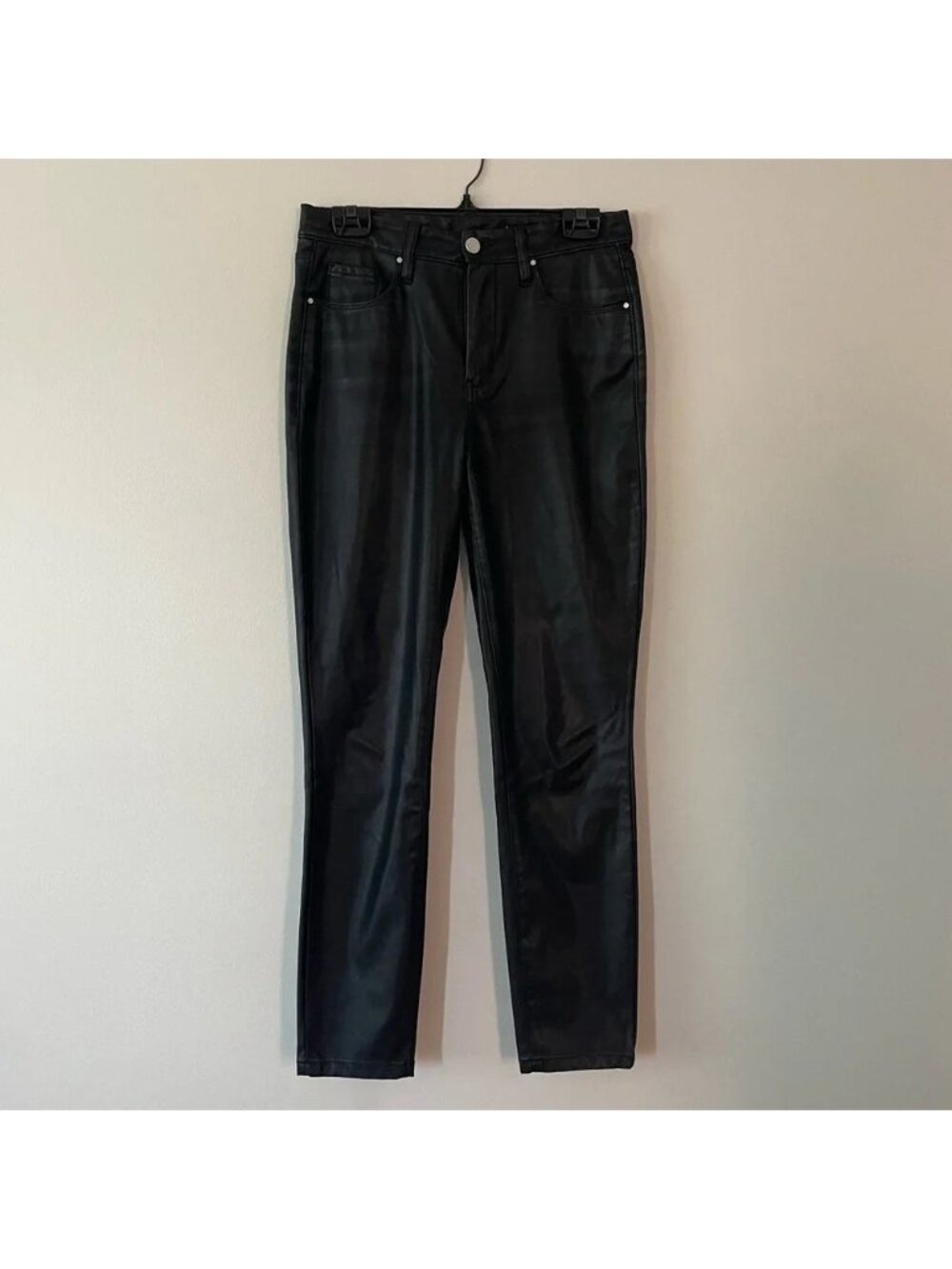 BLANKNYC The Bond Black Vegan Leather Skinny Pants - 29
